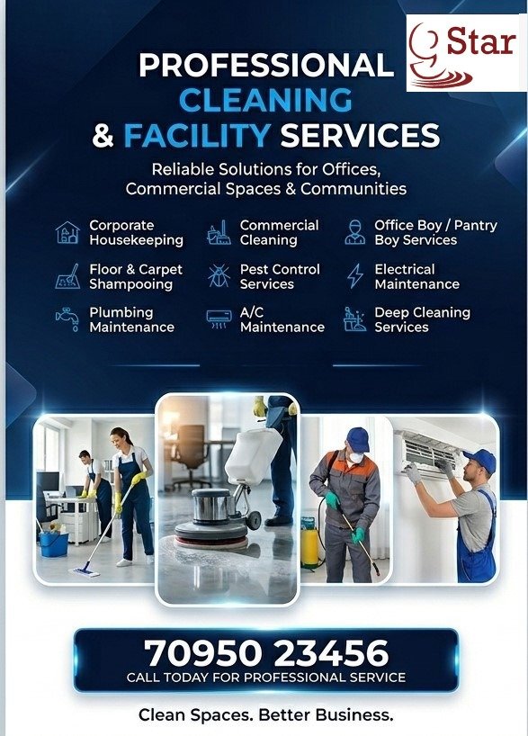 House Keeping Services Near Me in Hyderabad | Trusted Cleaning by 9 Star Agency