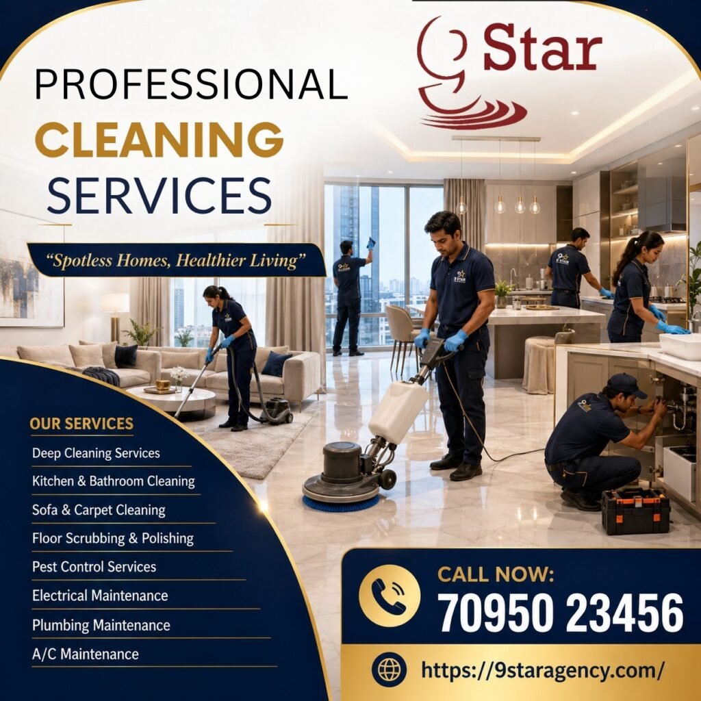 Affordable Commercial Housekeeping Services in Hyderabad with Trained Staff