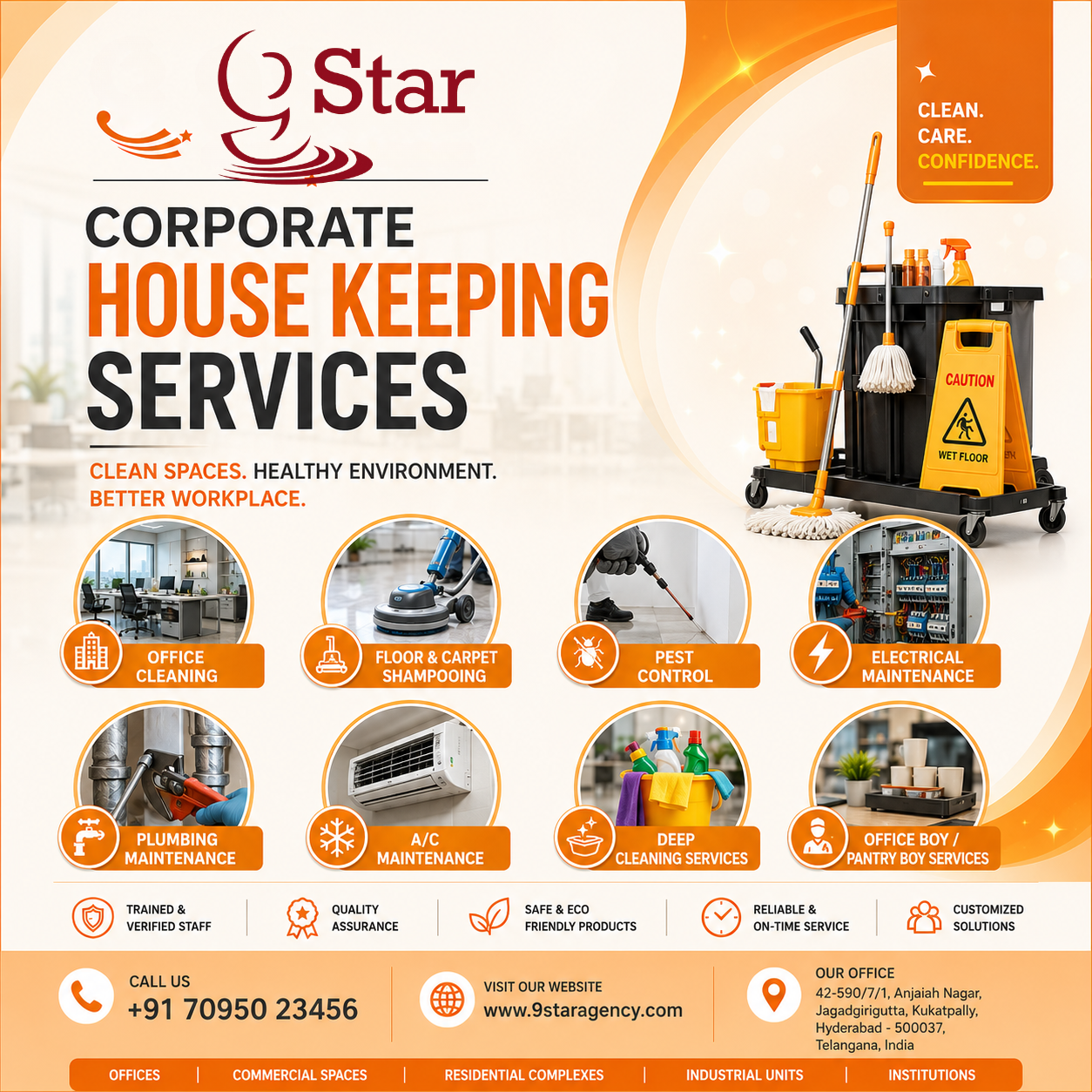 Office Facility Management Services Hyderabad | Complete Workplace Solutions by 9 Star Facility Services