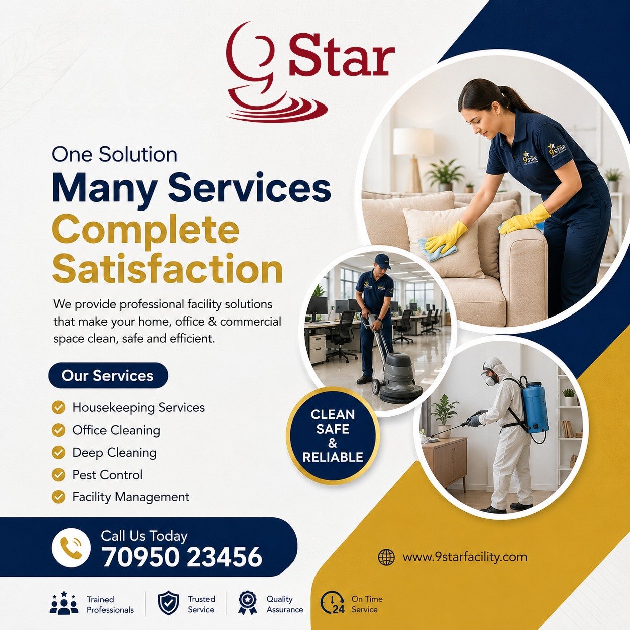 Professional Housekeeping Services for Gated Communities in Hyderabad | 9 Star Facility Services