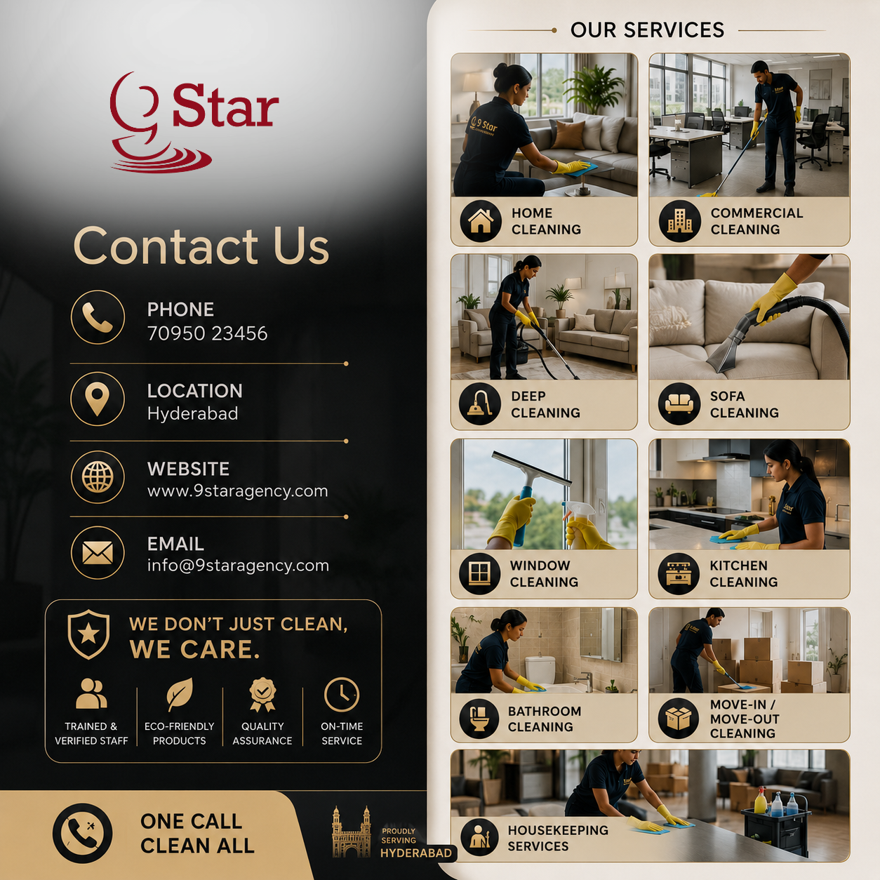 Affordable Facility Management Services for Businesses in Hyderabad | 9 Star Facility Services
